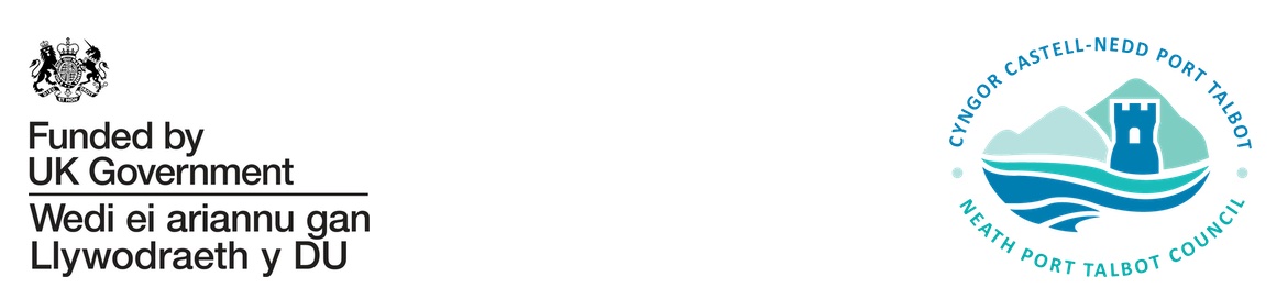 Funded by UK government - Neath Port Talbot Council